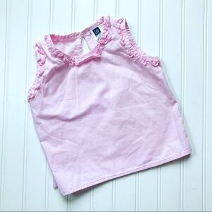 •baby GAP• pink ruffled top